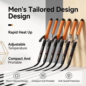 CM3018 Fer à friser électrique en céramique avec LED pour hommes (Orange Flash) 1000W 4 #   Fabriqué en Chine - Product Image 4