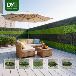 Panel de Pared Verde <span class=keywords><strong>Artificial</strong></span> con Diseño de Hojas Realistas, Material Resistente a los Rayos UV, Fácil Instalación, Tamaño Personalizado para Privacidad en Balcones - Product Image 1
