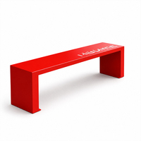Banc de jardin moderne en acier inoxydable pour 4 personnes - Écologique et durable - Idéal pour les parcs, les patios, les écoles et les centres commerciaux