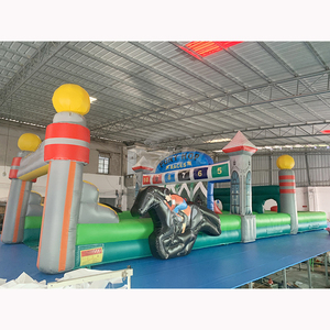 Đảng cho thuê Inflatable ngựa vui vẻ Derby hip hop đua theo dõi trò chơi - Product Image 2