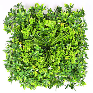 Paneles de valla PE decorativos para exteriores, seto de plantas artificiales de pared de árbol de agave y eucalipto exótico para uso en interiores y exteriores - Product Image 1