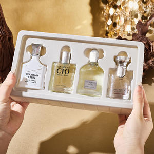 Coffret de parfum pour homme Eurasian Grand <span class=keywords><strong>Prix</strong></span>, vaporisateur, notes florales, parfum longue durée, format voyage, quatre pièces, Silver Charm - Product Image 3