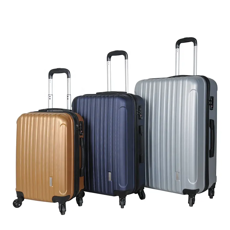 Classic Light Weight ABS Trolley Suitcase 20"/24"/28" 3 PCS Luggage Set
