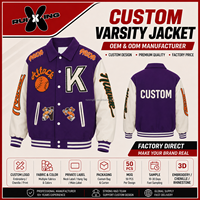 Fabricante Líder de Chaquetas Varsity Personalizadas al por Mayor, Parches de Chenilla Bordados, Cuello Camisero, Etiqueta Privada OEM, Chaquetas Hechas a Medida