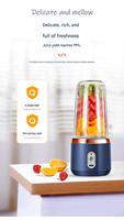 Mini mixeur à jus portable, rechargeable par USB, petit presse-agrumes sans fil pour la maison, tasse mélangeuse de fruits