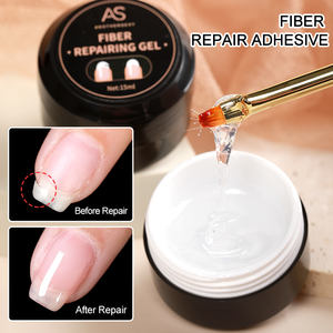AS Nail Art Fiber UV Gel Fibre de verre Extension Gel <span class=keywords><strong>Vernis</strong></span> Réparation Ongles Cassés Gel de Verre - Product Image 3