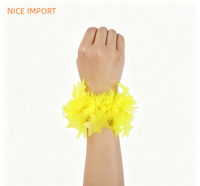 Ensemble collier et bracelet fluorescent magenta pour fête, avec étoiles et rayures, décorations thème néon pour le cou et les poignets