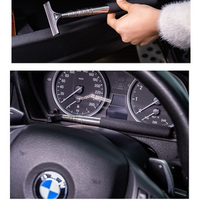 Nettoyeur de rétroviseurs de voiture télescopique, raclette de nettoyage pour rétroviseurs latéraux, outil de nettoyage manuel - Product Image 3