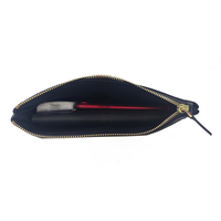 Tas Clutch Pesta Pernikahan Unisex Mewah Buatan Tangan Kulit Asli Resleting Poliester Tahan Air Dompet Berkualitas Tinggi