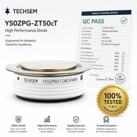 Diode redresseuse haute tension TECHSEM Y50ZPG 1640A 5000V ZT50cT en boîtier capsule pour alimentation industrielle