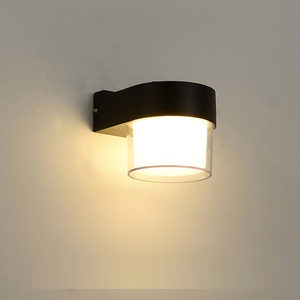 Manufacturer Circular Aluminum External <strong>Black</strong> Wall <strong>Light</strong> Fixture Exterior Wall Lighting <strong>Fitting</strong> Outside Led Wall Lamps for Hotel - Product Image 1