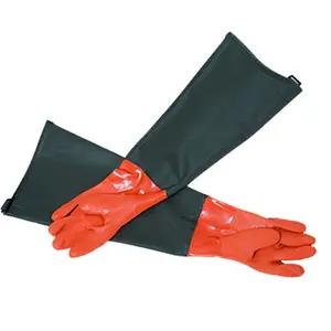Multifunctional Anti-slip Fishing Work Gloves Long Cuff Water Proof PVC Farming Work Gloves
