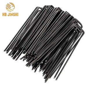 6 Zoll verzinkte Landschafts-U-Boden-Klampen-Grasstift-<span class=keywords><strong>Garden</strong></span>-Stäcke künstliche Grasstangen - Product Image 4