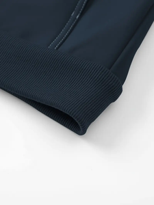 Dropshipping chaqueta informal de poliéster para hombre estilo bombardero con cremallera, ajuste regular, manga larga, color sólido, cuello de béisbol - Product Image 5