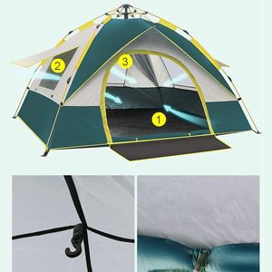 Carpa Domo Impermeable y Resistente al Viento para Acampar, Estructura de Una Habitación, Fácil de Instalar, Pequeña y Ligera - Product Image 5