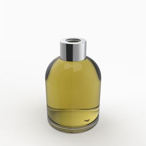 Premium Quality 250 ML/8oz Transparent Home Fragrance Glass <b>Container</b> with Plastic Accessories - Product Image 3