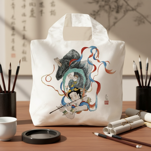 Polyester Reusable Foldable Tote Shopping Bag with Custom Printing for Promotional Daily Use