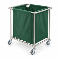Chariot de service clinique pour articles usagés avec roulettes mobiles pour le stockage du linge usagé et le transport hospitalier