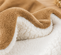 Couverture en flanelle sherpa douce et moelleuse double couche pour lit, canapé, fauteuil – Fournisseur en gros OEM ODM personnalisé – Motifs dessin animé, floraux, unis