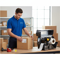Printer Barcode Thermal Warna Kecepatan Tinggi ZT421 300dpi Baru, Printer Label Industri, Antarmuka USB, Tersedia