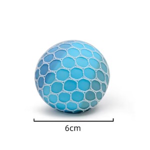 Balles anti-stress changeantes de couleur en maille colorée, balles arc-en-ciel moelleuses à presser, jouet de décompression, balles qui changent de couleur - Product Image 6