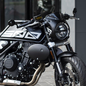 Brixton Crossfire 500 personnalisé deux pièces ABS plaque d'immatriculation de Table de moto pour Moto Cafe Racer <span class=keywords><strong>Tracker</strong></span> brouilleur - Product Image 5