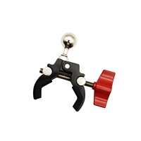 Nouvelle pince griffe de crabe en alliage d'aluminium, tête sphérique 17 mm, filetage universel 1/4 pouce, accessoire de fixation pour voiture, pour caméra de cyclisme, forme pois