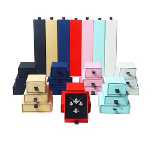 Recyclable Jewelry Drawer Packaging <b>Box</b> with Custom logo Luxury <b>Bracelet</b> Necklace Jewelry Packaging Gift <b>Box</b> with Sponge - Product Image 5
