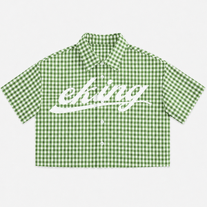 Produttore di <span class=keywords><strong>Abbigliamento</strong></span> Personalizzato, Camicia a Quadri in Cotone da <span class=keywords><strong>Uomo</strong></span> con Logo Serigrafato, Mezza Manica, Vestibilità Ampia, Camicia <span class=keywords><strong>Casual</strong></span> Estiva a Quadri per <span class=keywords><strong>Uomo</strong></span> - Product Image 2