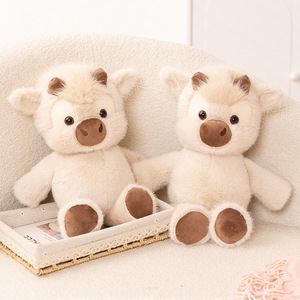 Peluches personnalisées avec logo Highland Cow, adorables vaches en peluche pour enfants, figurines de veaux, coussin moelleux, vente en gros - Product Image 1