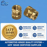Factory OEM Bronze Copper Brass Knurled Threaded Insert Nut with Shoulder DIN16903 M2 M3 M4 M5 M6 M8 M10 M12