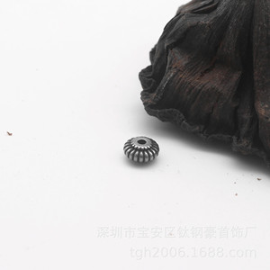 yunnique Stainless Steel Pumpkin Beads 6mm <b>Spacer</b> For Bracelet Making DIY Jewelry Accessories - Product Image 4