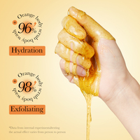 SADOER Lotion de Bain Naturelle Végane Hydratante Parfumée au Parfum d'Orange avec Extrait d'Orange Effet Blanchissant Gel Douche en Gros