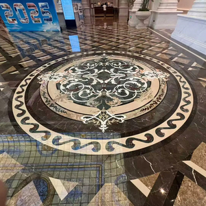 Biệt thự đá cẩm thạch tự nhiên thảm bằng tia nước huy chương Trung Quốc khách sạn sang trọng thiết kế sàn đá vòng hoa mẫu nước máy bay phản lực sàn gạch - Product Image 1