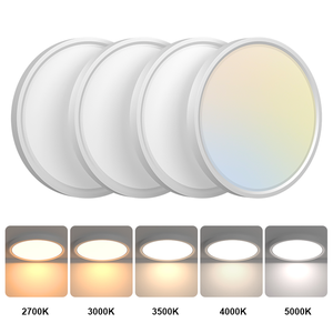 <span class=keywords><strong>Kooman</strong></span> Lighting 15 pouces 3600LM Plafonniers LED encastrés 5CCT Plafonnier plat à surface ronde mince sélectionnable - Product Image 5