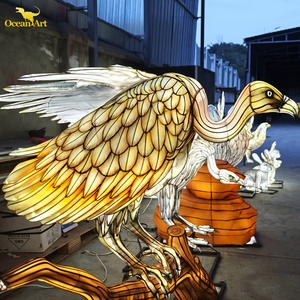 Décoration de lanternes de festival d'<span class=keywords><strong>automne</strong></span> chinois avec des lumières pour le parc à thème - Product Image 3