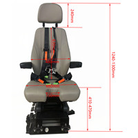 Asiento de Simulador de Vuelo con Riel Deslizante en Forma de L, Asientos de Avión con Cinturón de Seguridad y Reposabrazos