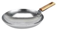 Wok commercial moderne en acier inoxydable 304 à poignée unique, épaissi, pour restaurant, idéal pour la cuisson de fruits de mer et les plats sautés, compatible cuisinière à alcool/gaz