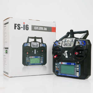 Télécommande de drone RC Flysky FS-i6 I6 2.4G 6CH AFHDS avec batterie Li-ion 1024 pas pour hélicoptère - Product Image 1