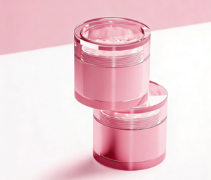 Pot en plastique acrylique rose 10g 30g 50g pour crème visage, soin de la peau, transparent, épais, double paroi, avec couvercle, pour cosmétiques - Product Image 3