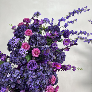 Custom Artificial Flower Bouquet Set <b>Purple</b> Floral Archway Wedding Backdrop <b>Decorative</b> Flowers - Product Image 4