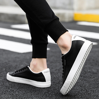 Baskets vulcanisées pour homme, chaussures avec Logo de marque privée, Style classique, haute qualité, noir et blanc