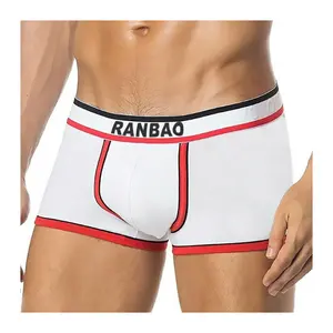 Toptan üretici popüler moda tasarım görüntü seksi erkek boxer kısa iç çamaşırı