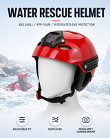 Casque de sauvetage aquatique professionnel, coque en ABS, réglable, pour rafting et kayak, avec support pour caméra