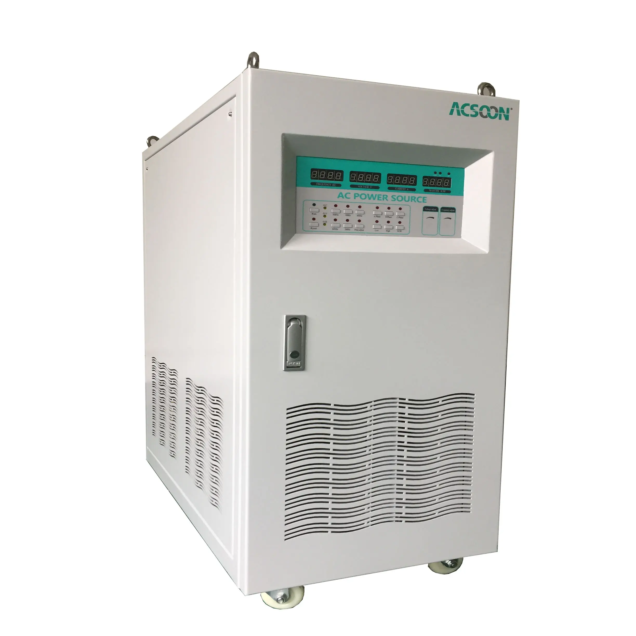 ACSOON AF60W 45kVA ตัวแปลงความถี่ตัวแปรสามเฟสปรับแหล่งจ่ายไฟ AC ได้ 50Hz ถึง 200Hz