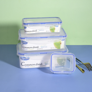 Thiết kế hiện đại tái sử dụng BPA-free PP nhựa thực phẩm lưu trữ <span class=keywords><strong>container</strong></span> <span class=keywords><strong>Set</strong></span> 400ml Công suất kín Organizer có nắp đậy nước trái cây lò vi ba - Product Image 3