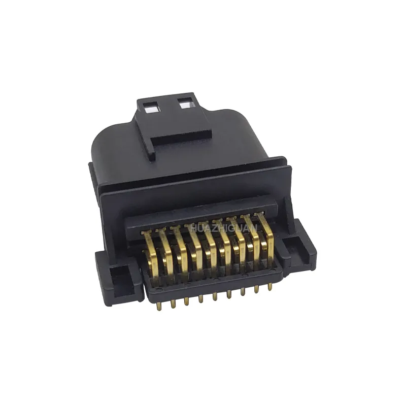 18 Pin JAE Male Auto connector Ecu PCB pin header motorcycle Wiring Plug Car Gold Plated Pcb Curved Plug Ignition box MX23A18NF1