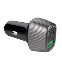 Elektrikli Mini evrensel akıllı çift 2 Port Qc 3.0 tip-c cep telefonu Pd hızlı şarj Usb C araba şarjı