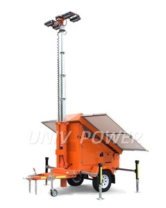 Tour d'<span class=keywords><strong>éclairage</strong></span> LED solaire mobile <span class=keywords><strong>autonome</strong></span> résistante aux intempéries 2026 pour applications extérieures et aménagement paysager - Product Image 2