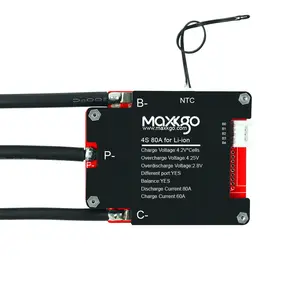 Maxkgo BMS PCB nhà sản xuất 4S BMS LiFePO4 bảng mạch in với sự cân bằng và mạch tích hợp kỹ thuật số
